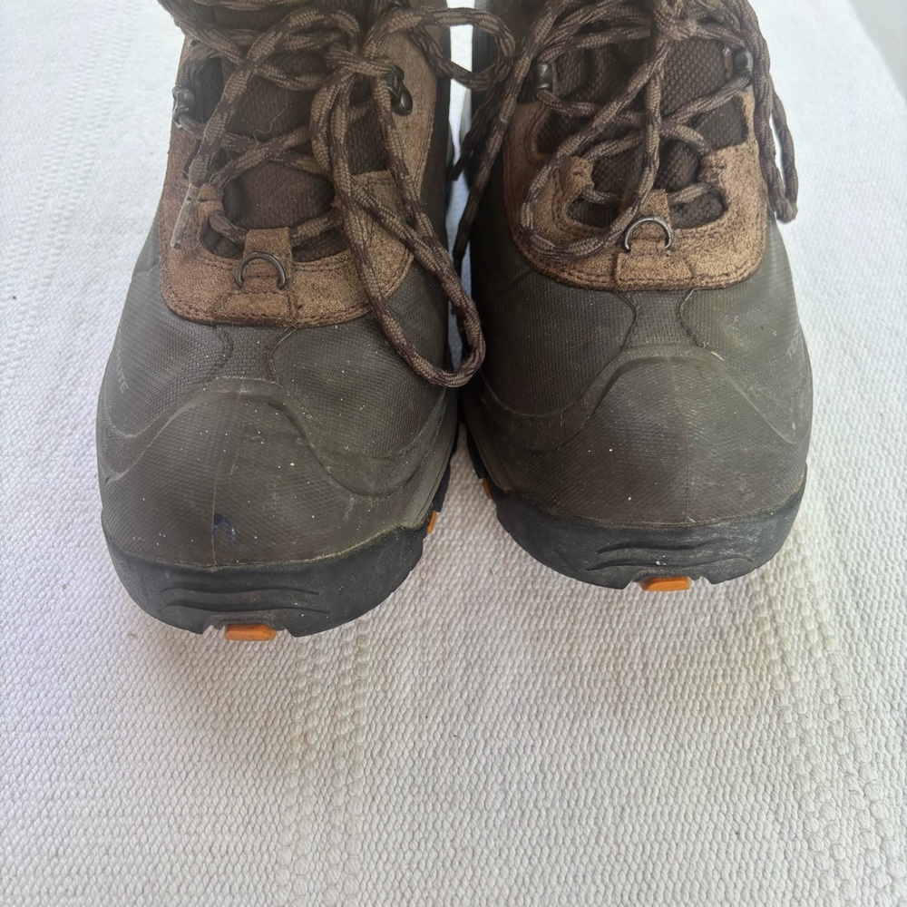 Mens Brown Columbia Waterproof Omni Heat 200 Gram Insulated Boots SZ 11 Techlite - Picture 7 of 12